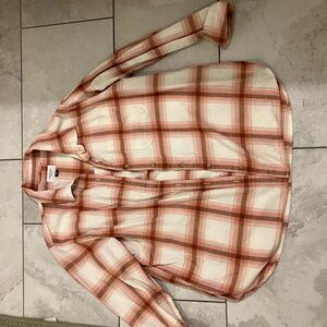 100% cotton American Eagle Casual Plaid Long Sleeve Shirt